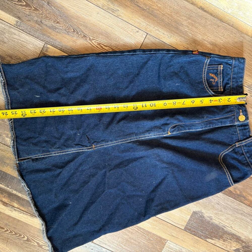 Jordache Dark Blue Denim Midi Skirt - Picture 2 of 7